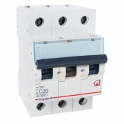 Автоматический выключатель Legrand TX3 C20A 3П 6kA (автомат)