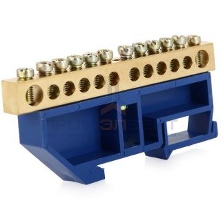 Шина N "ноль" на DIN-изол ШНИ-6х9-12-Д-С ИЭК