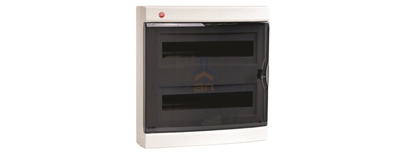 Щиток настен. с дверцей 36мод., IP41, белый, с усил. клеммн.блоком в компл. 2х87312