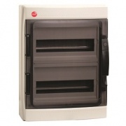 Щиток настен. с дверцей 24мод., IP65, серый, с усил. клеммн.блоком в компл. 2х87308