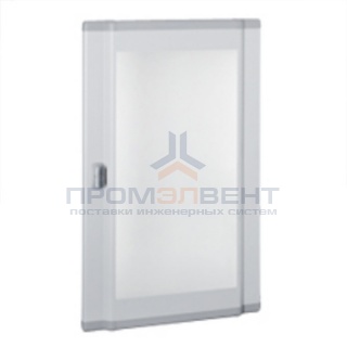 Дверь со стеклом выгнутая для шкафов Legrand XL3 160-400 высотой 900мм 5 реек