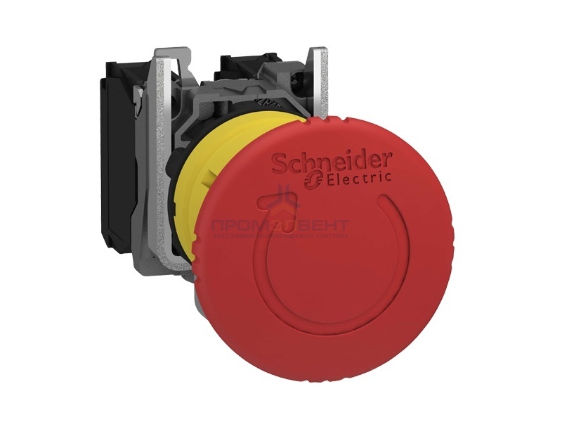 Кнопка аварийной остановки Schneider Electric XB4BS8445 c возвратом поворотом 22мм