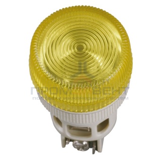 Лампа ENR-22 сигнальная d22мм желтый неон/240В цилиндр ИЭК