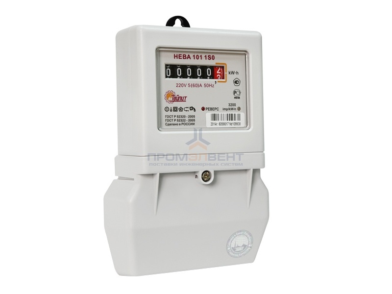 Счетчик однофазный однотарифный НЕВА 101 1S0 5(60)А 230В